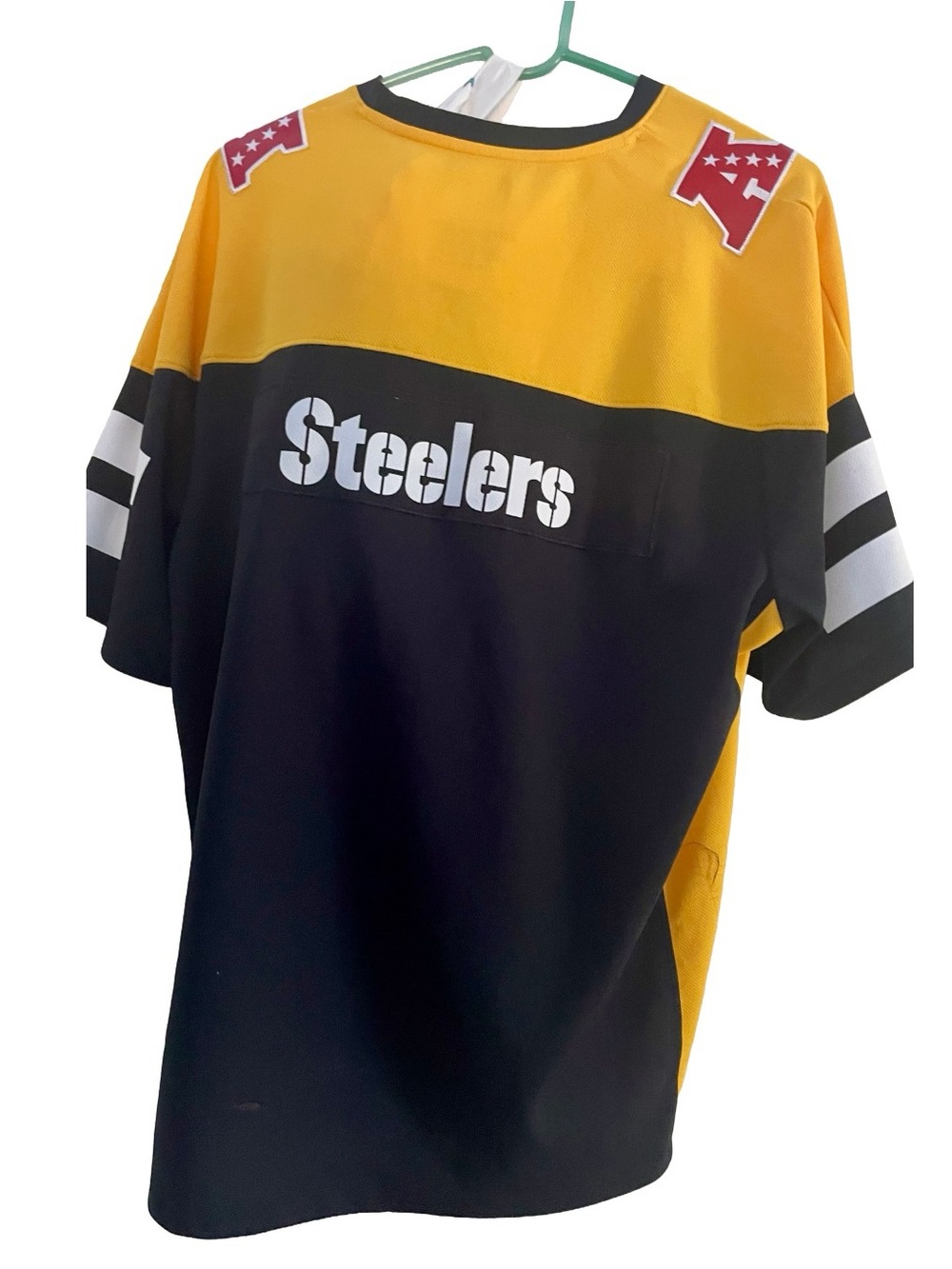 Women’s Black & Yellow Steelers Short-Sleeve Fan Jersey - Picture 2 of 4